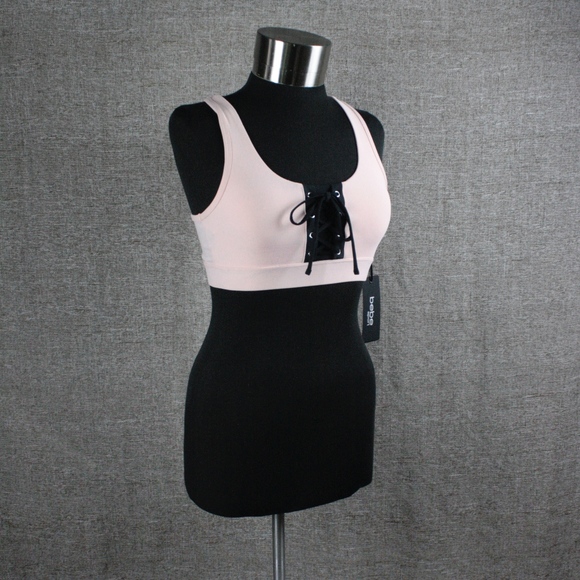bebe Other - NEW! BEBE LACE FRONT SPORTS BRA!